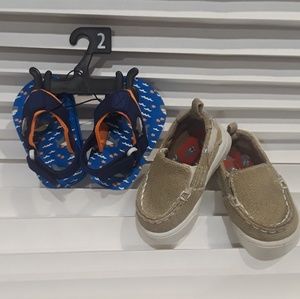 2 Pair Baby Boy Shoes Size 2